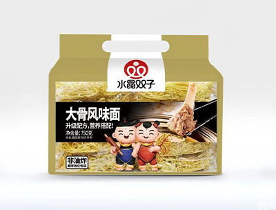 水晶双子大骨风味面750g